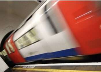 Stock image of a London Underground train