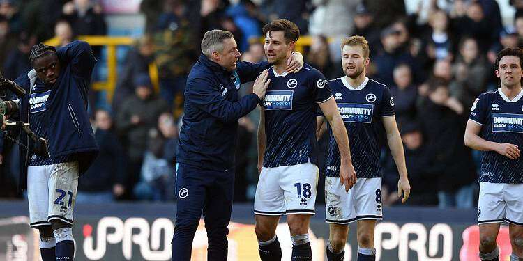 Neil Harris is looking to build on last week's 1-0 home win against Watford. Image: Millwall FC