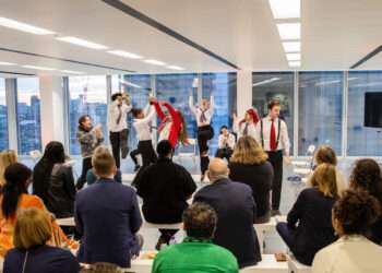 Last week's performance at The Shard.