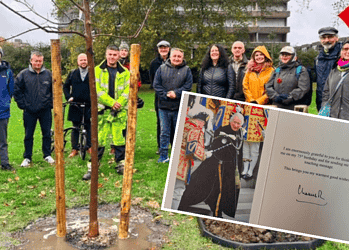 Volunteers from the Southwark Park Association were 'very pleased' to receive the hand-signed letter. Credit: Gary Glover