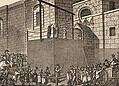 An execution outside Newgate Prison.