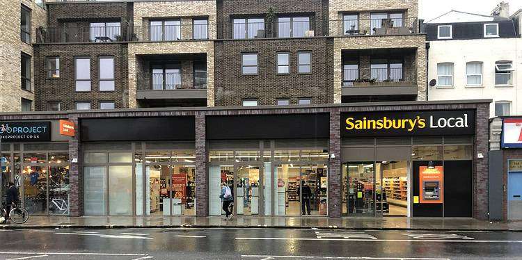 The new Sainsbury's Local on Camberwell Road