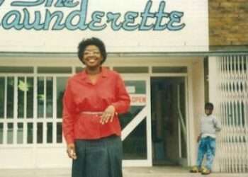 A laundrette was set up on the Gloucester Estate to tackle unemployment. Credit- Pecan