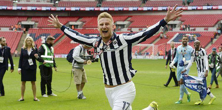 Byron Webster has previously been promoted at Wembley with Millwall. Image: Millwall FC