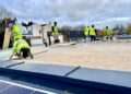 The all-deaf team of builders on site in Camberwell