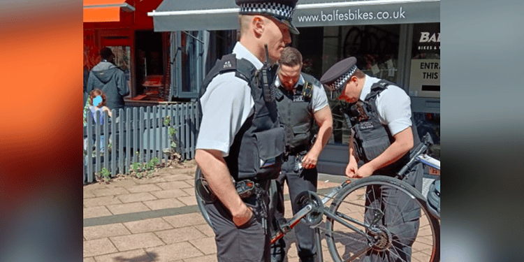 Goose Green Police have hosted several bike marking events. Credit: Met Police