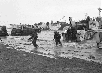 British troops landing on the Normandy beaches on 6 June 1944. (IWM; Mark Cartwright)