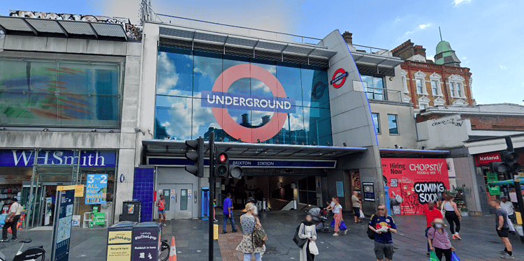 The incident happened on a train from Brixton. Image: Google