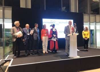 Neil Coyle giving his victory speech in Tooley Street