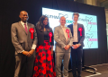 Left to right: Cllr Mohamed Deen, Miatta Fahnbulleh MP, Neil Coyle MP and Cllr David Parton