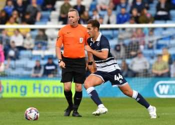 Alfie Massey was involved in last week's game at Gillingham. Image: Millwall FC