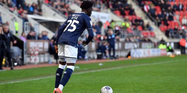 Romain Esse fired home for Millwall against Reading. Image: Millwall FC