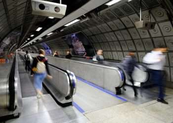 It can be heard through the speakers on the moving walkway at Waterloo Underground Station (TfL)